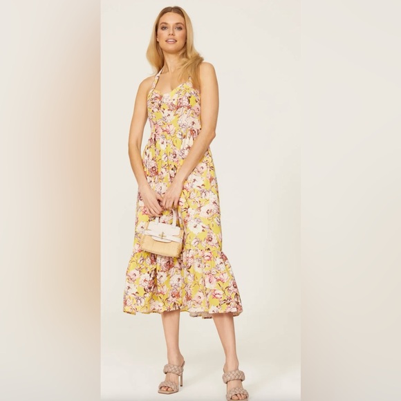 Bardot Floral Yellow Dress - Picture 3 of 13